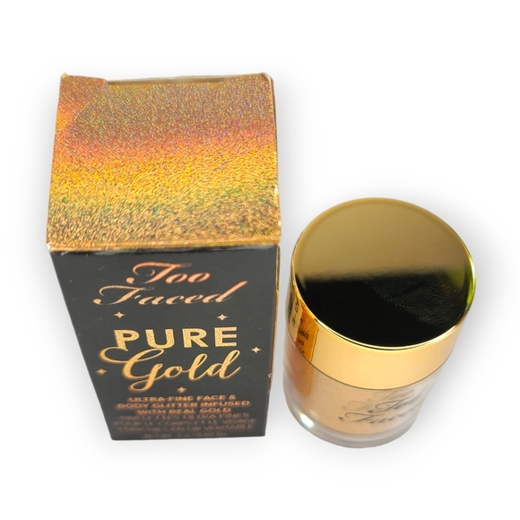 Too Faced Pure Gold Ultra Fine Face and Body Glitter Infused with Real Gold - Picture 3 of 13